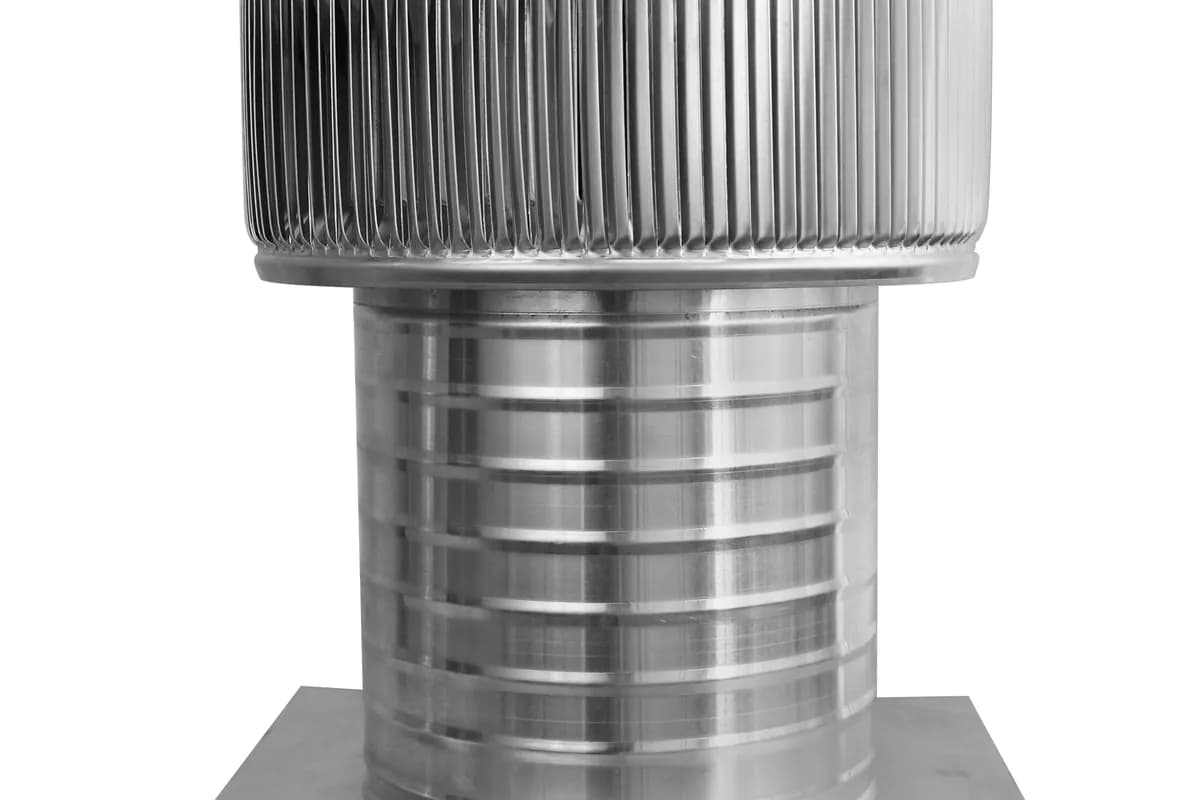 A gravity ventilator mounted on a roof