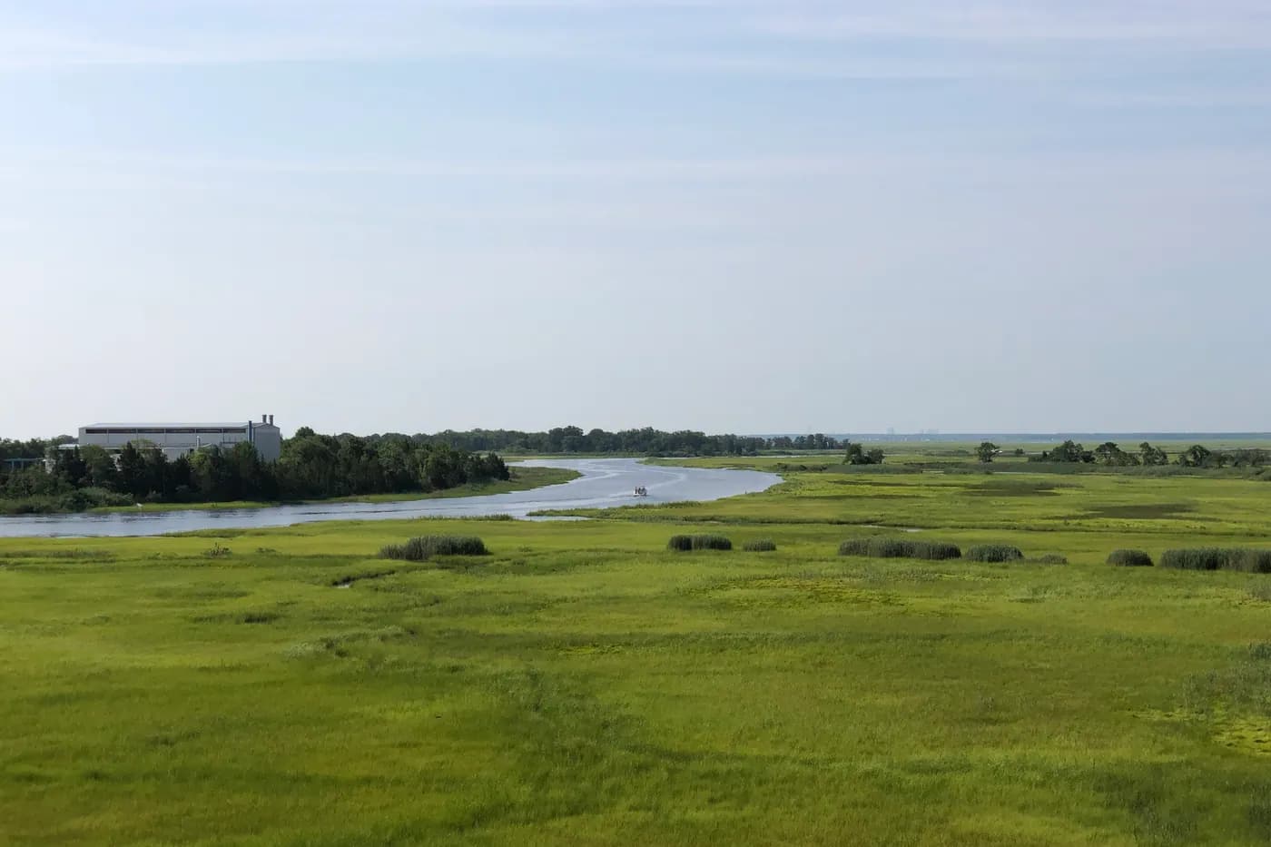 Marshland along the lower Bass River in Bass River Township, New Jersey
