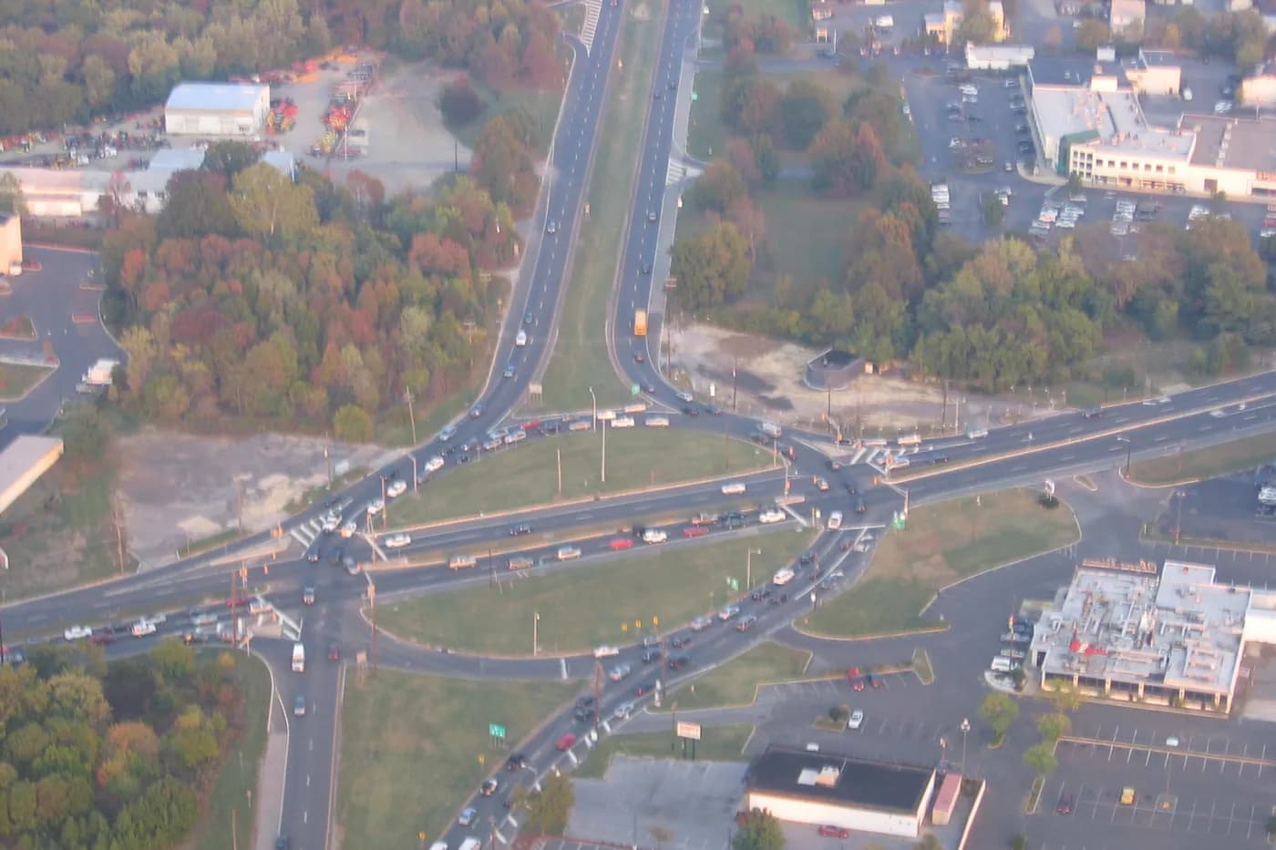 The Marlton traffic circle in Evesham Township, New Jersey