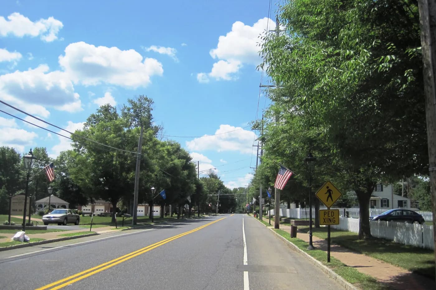The village of Cookstown in New Hanover Township, New Jersey