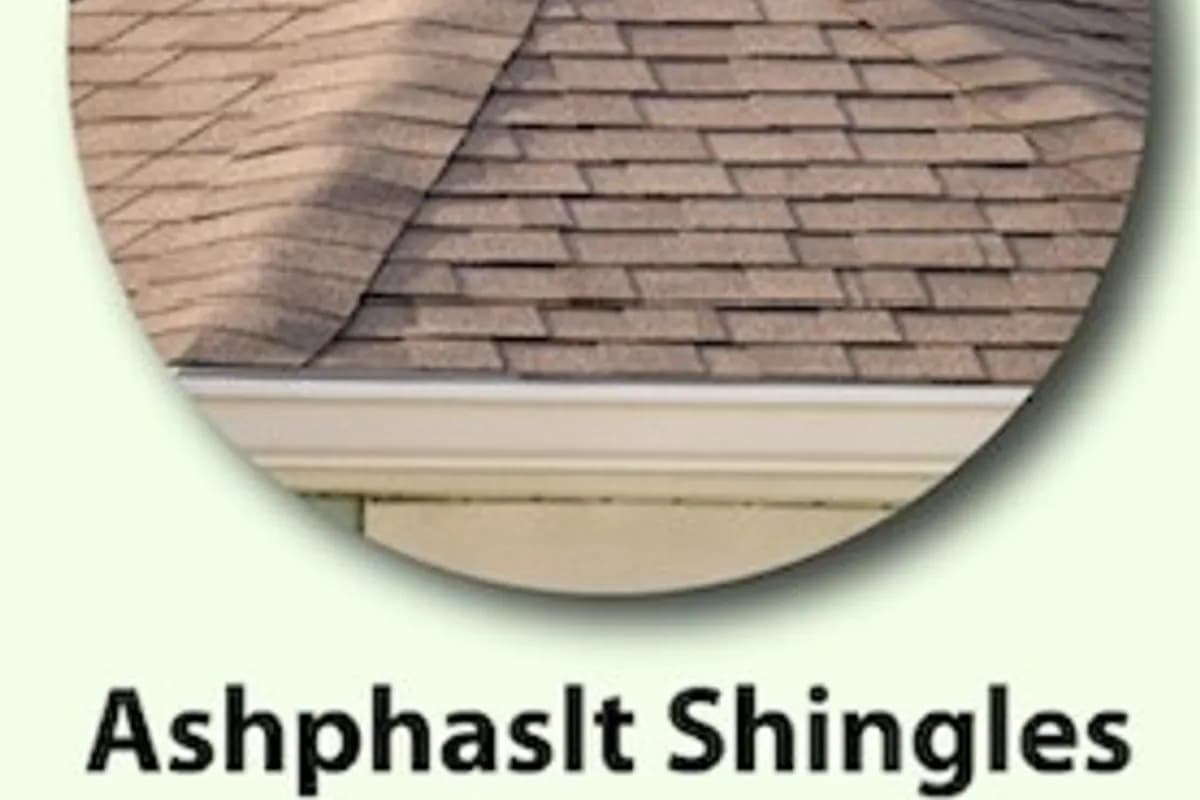 A roof covered in asphalt shingles